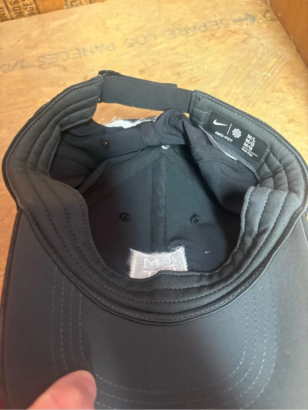 Nike Men’s Black Adjustable Baseball Cap with LMNT Logo